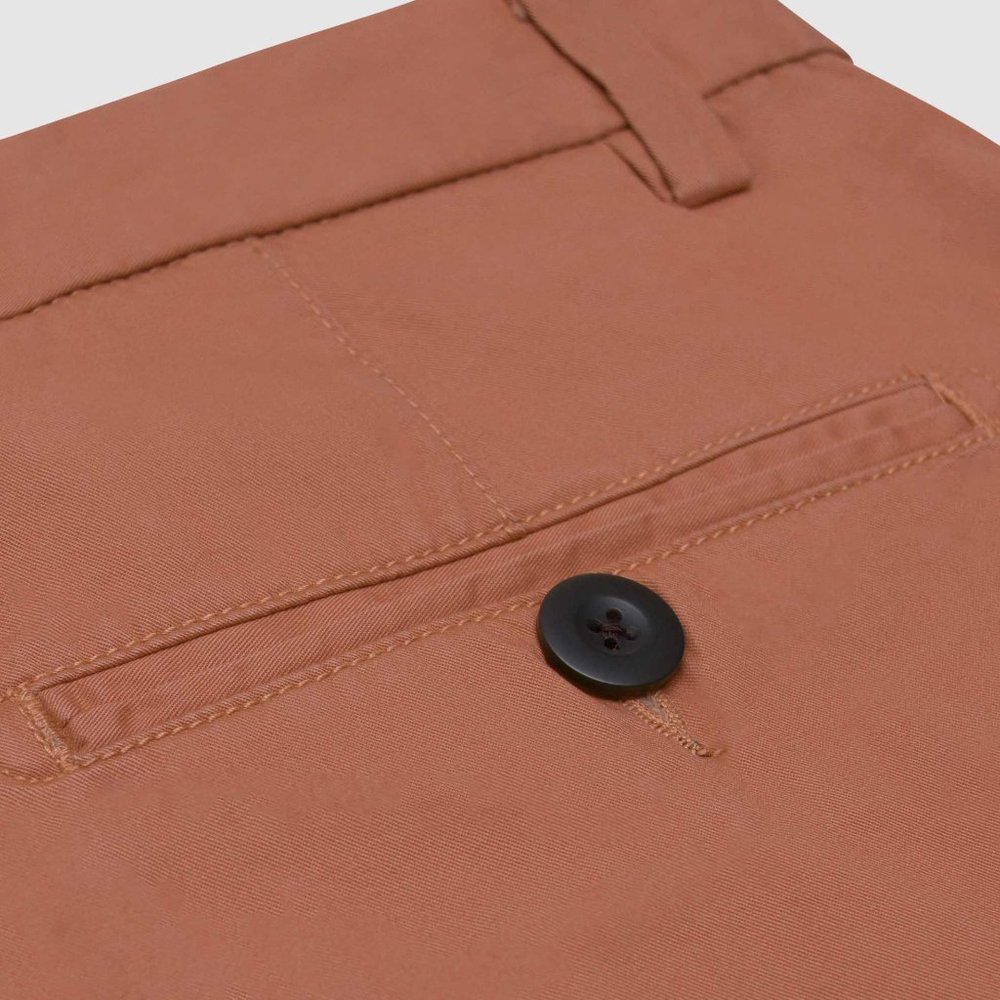 OLGYN Men’s Slim Fit Rust Chino Shorts - Picture 5 of 6